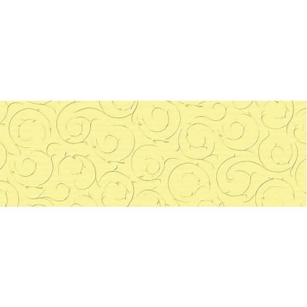 Prägekarton Elegance 220g/qm 23x32cm VE=5 Blatt Barock hellgelb