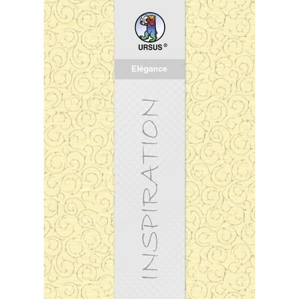 Prägekarton Elegance 220g/qm 23x32cm VE=5 Blatt Barock chamois