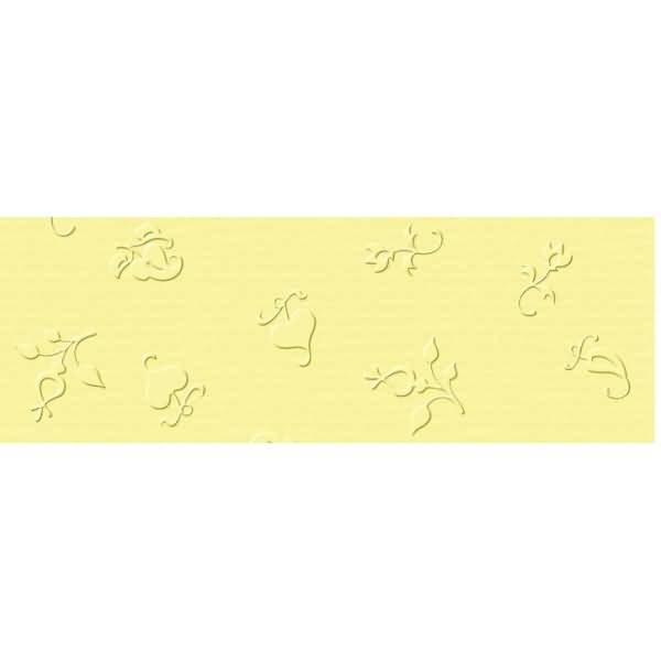 Prägekarton Elegance 220g/qm 23x32cm VE=5 Blatt Bouquet hellgelb