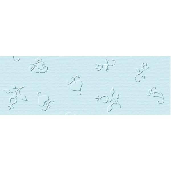 Prägekarton Elegance 220g/qm 23x32cm VE=5 Blatt Bouquet hellblau