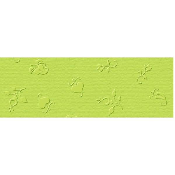 Prägekarton Elegance 220g/qm 23x32cm VE=5 Blatt Bouquet hellgrün