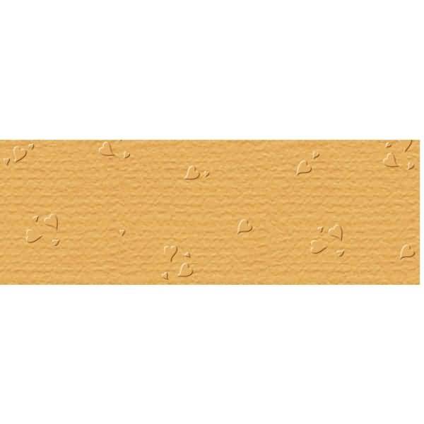 Prägekarton Elegance 220g/qm 23x32cm VE=5 Blatt Herzen goldgelb
