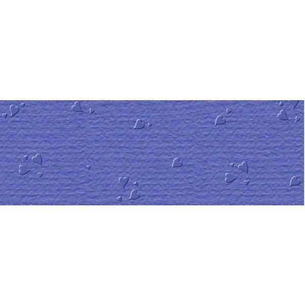Prägekarton Elegance 220g/qm 23x32cm VE=5 Blatt Herzen dunkelblau
