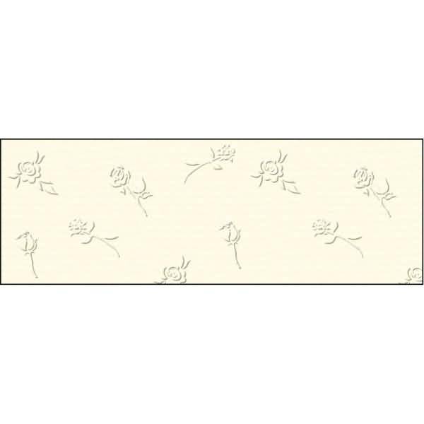 Prägekarton Elegance 220g/qm 23x32cm VE=5 Blatt Rosen elfenbein