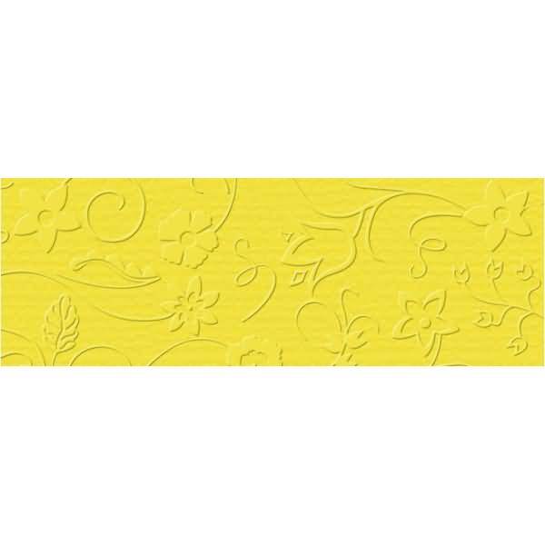 Prägekarton Elegance 220g/qm 23x32cm VE=5 Blatt Phantasia sonnengelb