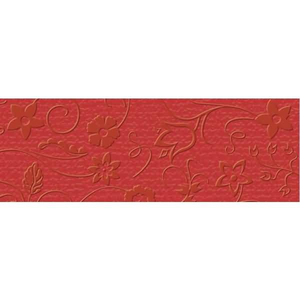 Prägekarton Elegance 220g/qm 23x32cm VE=5 Blatt Phantasia schweizerrot