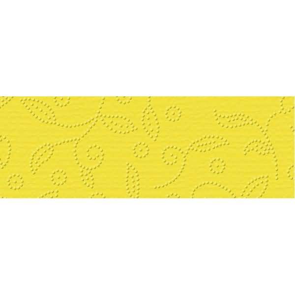 Prägekarton Elegance 220g/qm 23x32cm VE=5 Blatt Ranken sonnengelb