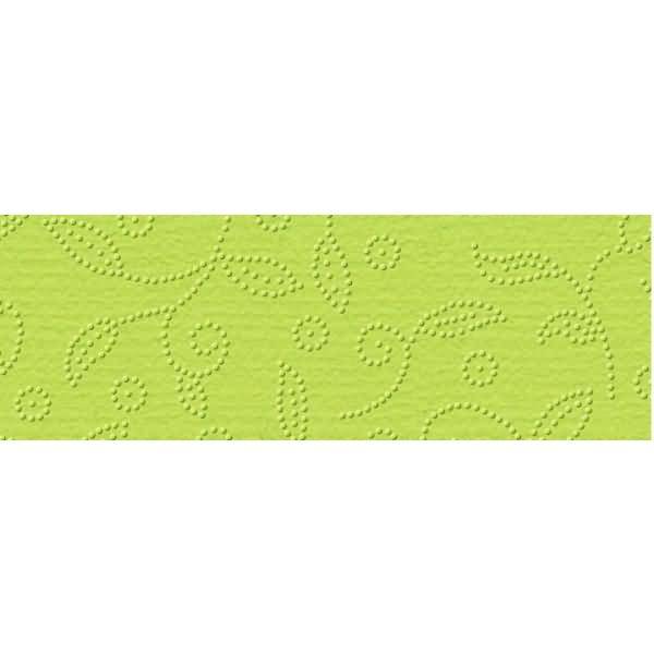 Prägekarton Elegance 220g/qm 23x32cm VE=5 Blatt Ranken hellgrün