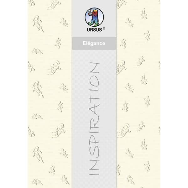 Prägekarton Elegance 220g/qm 23x32cm VE=5 Blatt Engel elfenbein
