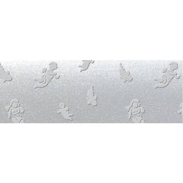 Prägekarton Elegance 220g/qm 23x32cm VE=5 Blatt Engel silber matt