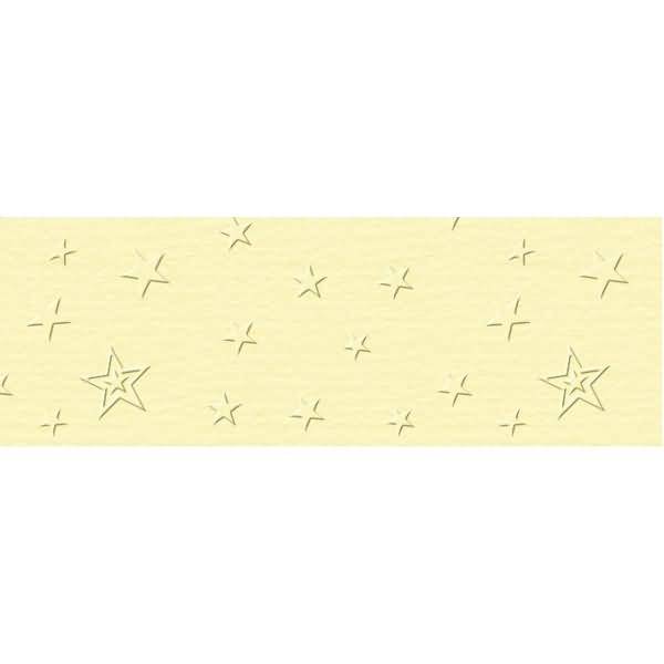 Prägekarton Elegance 220g/qm 23x32cm VE=5 Blatt Sterne chamois