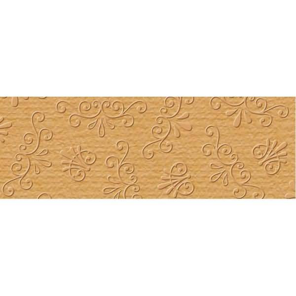 Prägekarton Elegance 220g/qm 23x32cm VE=5 Blatt Rokoko rehbraun