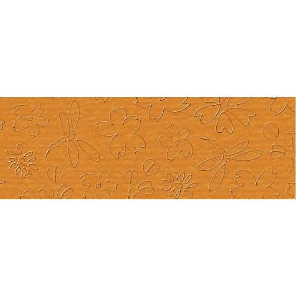 Prägekarton Elegance 220g/qm 23x32cm VE=5 Blatt Idylle orange