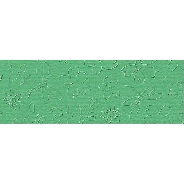 Prägekarton Elegance 220g/qm 23x32cm VE=5 Blatt Idylle tropicgrün