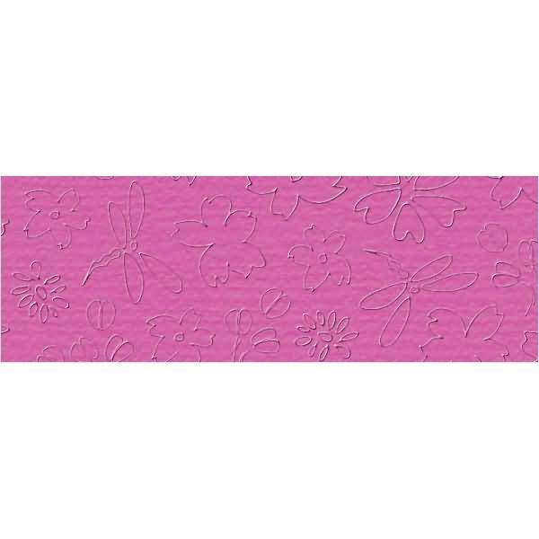 Prägekarton Elegance 220g/qm 23x32cm VE=5 Blatt Idylle pink