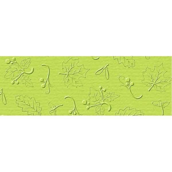 Prägekarton Elegance 220g/qm 23x32cm VE=5 Blatt natur hellgrün