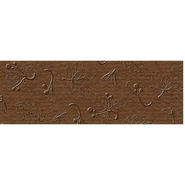 Prägekarton Elegance 220g/qm 23x32cm VE=5 Blatt natur mittelbraun