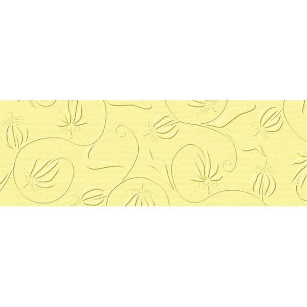 Prägekarton Elegance 220g/qm 23x32cm VE=5 Blatt Nostalgie hellgelb