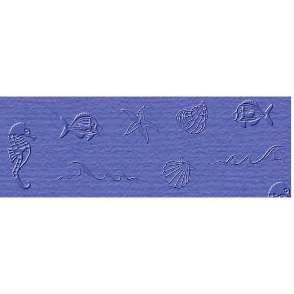 Prägekarton Elegance 220g/qm 23x32cm VE=5 Blatt Maritim dunkelblau
