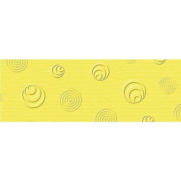 Prägekarton Elegance 220g/qm 23x32cm VE=5 Blatt Retro citronengelb