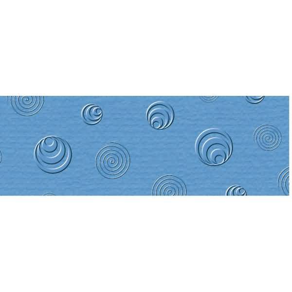 Prägekarton Elegance 220g/qm 23x32cm VE=5 Blatt Retro californiablau