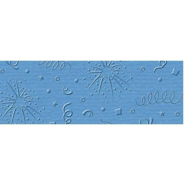 Prägekarton Elegance 220g/qm 23x32cm VE=5 Blatt Party californiablau