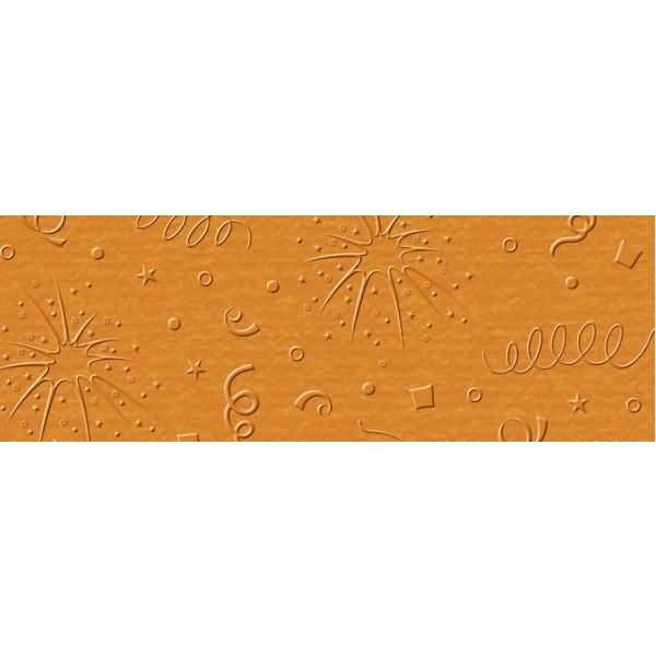 Prägekarton Elegance 220g/qm 23x32cm VE=5 Blatt Party orange