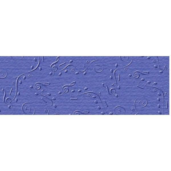 Prägekarton Elegance 220g/qm 23x32cm VE=5 Blatt Partitur dunkelblau
