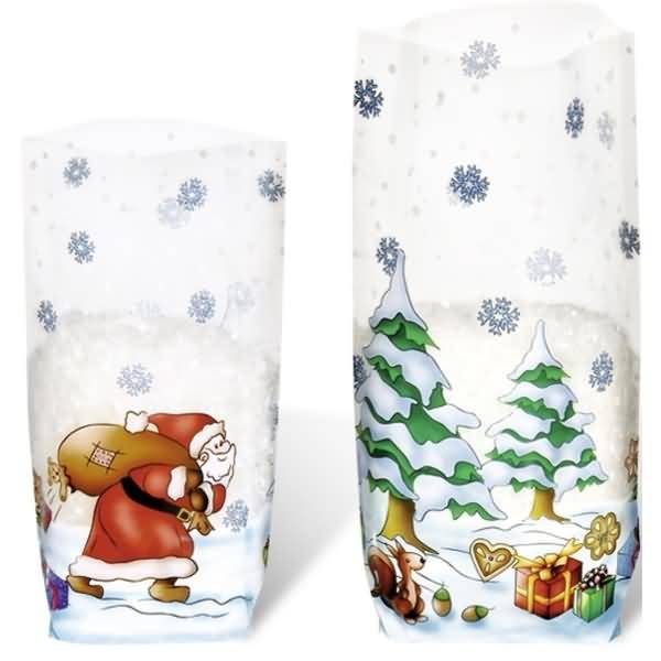 Geschenk-Bodenbeutel Weihnachten 14,5x23,5cm