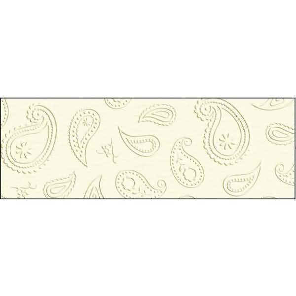 Prägekarton Elegance 220g/qm 23x32cm VE=5 Blatt Paisley elfenbein