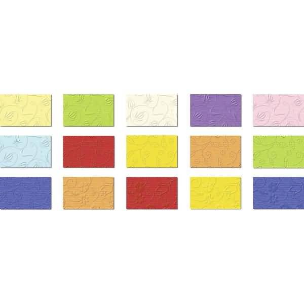 Prägekarton Elegance 'Fantasie' 220g/qm 23x32cm 15BL.SORT.