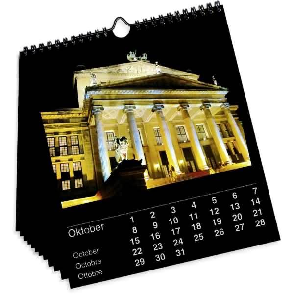 Fotokalender 30x34cm schwarz