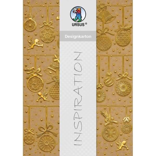 Designkarton Weihnachten 250g/qm A4 VE=5 Blatt Motiv 1