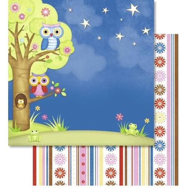 Scrapbook Paper Premium Glitter 30,5x30,5cm VE=5 Blatt Motiv 122