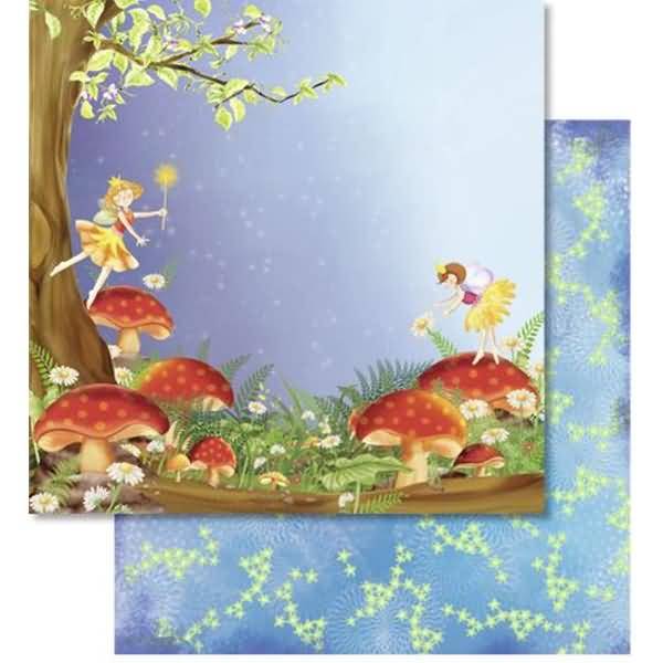 Scrapbook Paper Premium Glitter 30,5x30,5cm VE=5 Blatt Motiv 136