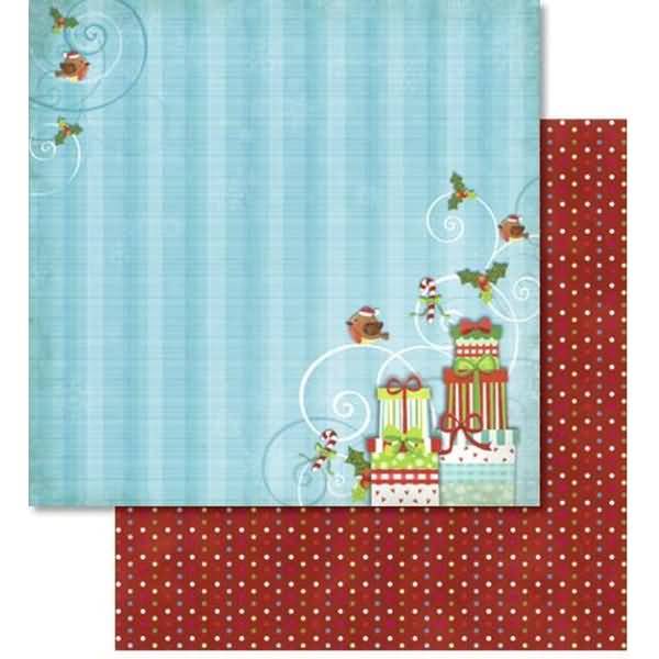 Scrapbook Paper Premium Glitter 30,5x30,5cm VE=25 Blatt Motiv 150