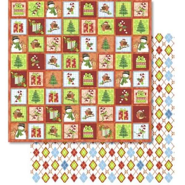 Scrapbook Paper Premium Glitter 30,5x30,5cm VE=5 Blatt Motiv 152