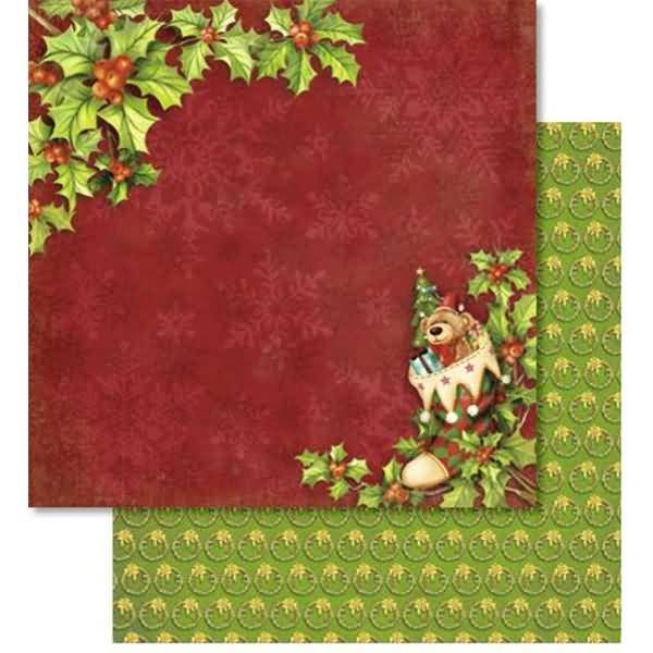Scrapbook Paper Premium Glitter 30,5x30,5cm VE=5 Blatt Motiv 213