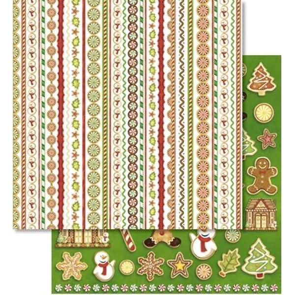 Scrapbook Paper Premium Glitter 30,5x30,5cm VE=5 Blatt Motiv 222