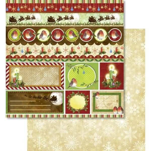 Scrapbook Paper Premium Glitter 30,5x30,5cm VE=25 Blatt Motiv 316
