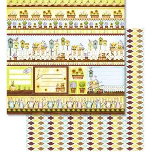 Scrapbook Paper Premium Glitter 30,5x30,5cm VE=25 Blatt Motiv 204