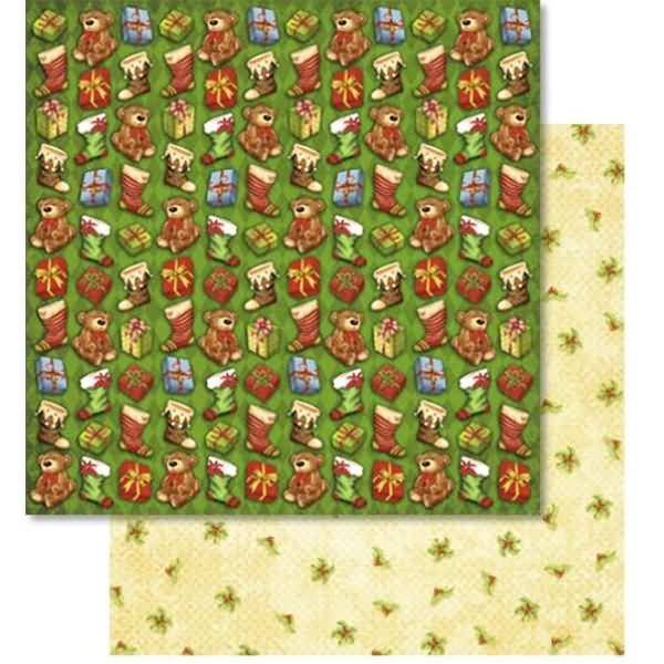 Scrapbook Paper Premium Glitter 30,5x30,5cm VE=25 Blatt Motiv 215