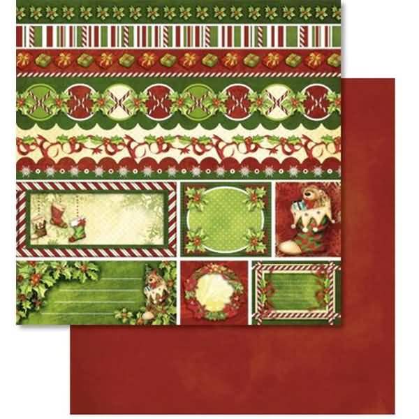 Scrapbook Paper Premium Glitter 30,5x30,5cm VE=25 Blatt Motiv 218