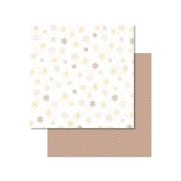 Scrapbook Paper Classic Christmas creme/braun12x12 Zoll VE=5 Blatt Motiv 3