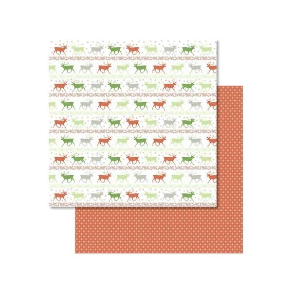 Scrapbook Paper Classic Christmas rot/grün12x12 Zoll VE=5 Blatt Motiv 2