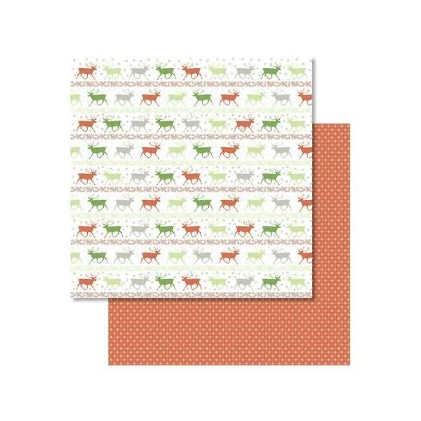 Scrapbook Paper Classic Christmas rot/grün12x12 Zoll VE=25 Blatt Motiv 2