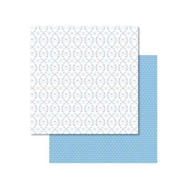 Scrapbook Paper Classic Christmas blau/braun12x12 Zoll VE=5 Blatt Motiv 1