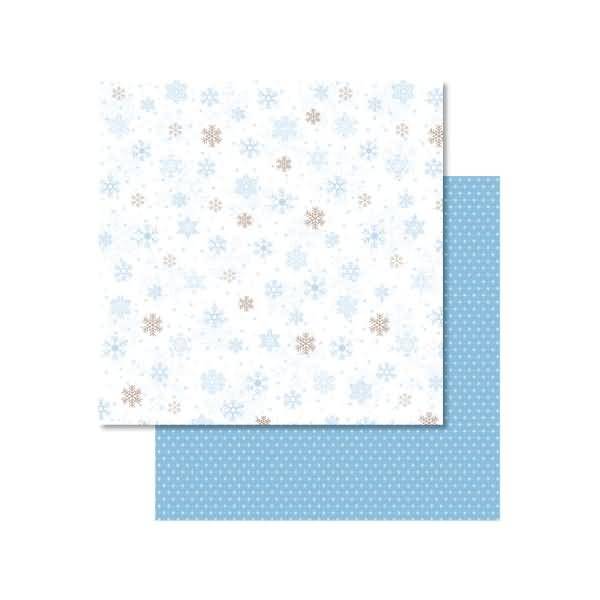 Scrapbook Paper Classic Christmas blau/braun12x12 Zoll VE=5 Blatt Motiv 3