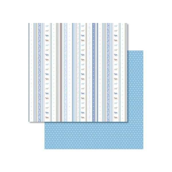 Scrapbook Paper Classic Christmas blau/braun12x12 Zoll VE=25 Blatt Motiv 4