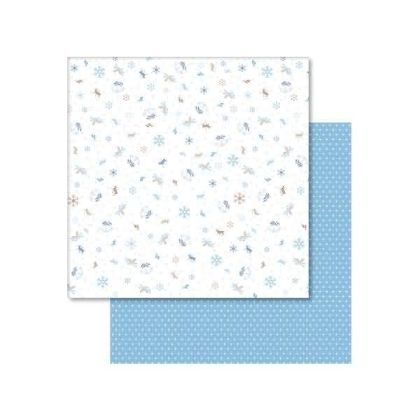 Scrapbook Paper Classic Christmas blau/braun12x12 Zoll VE=25 Blatt Motiv 5